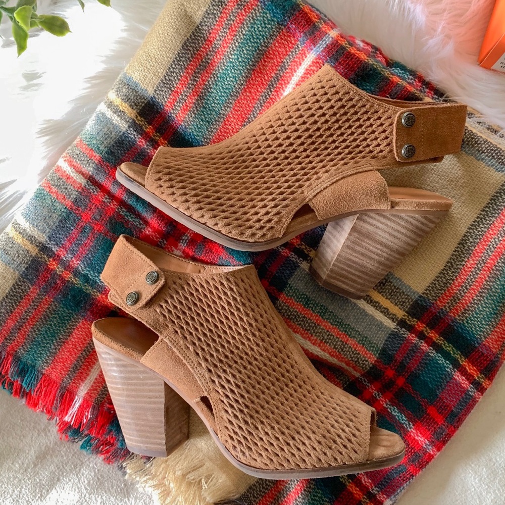 Suede Chunky Heels
